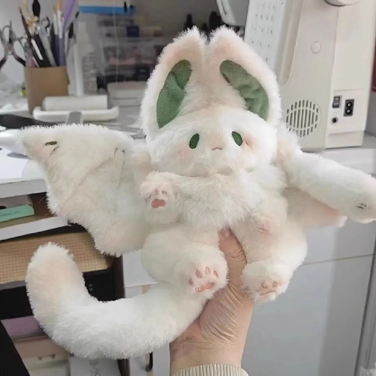 32cm Big Bat Plush Toy manta Cute Rabbit Doll Kawaii Animal Creative Plushie Cartoon Stuffed Toys Soft Kids Toys Girl 2023 New Shop1102839806 Store