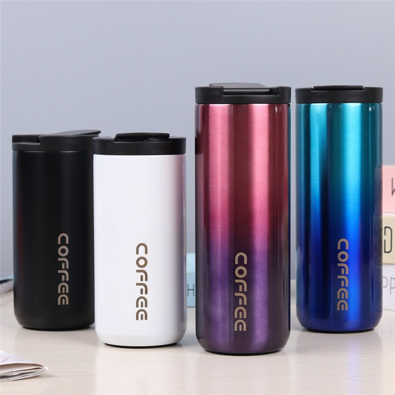 Milk Tea Coffee Mug Leak-Proof Thermos Mug 350ml/500ml  Travel Thermal Cup Thermosmug Water Bottle For Gifts 304 Stainless Steel MagicBox Living Store