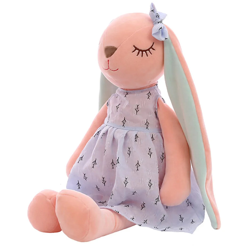 Long Ear Rabbit 35CM Cute Cartoon Long Ears Rabbit Doll Baby Soft Plush Toys For Children Rabbit Sleeping Mate Stuffed Plush Animal Toys Infants MIAOOWA Official Store