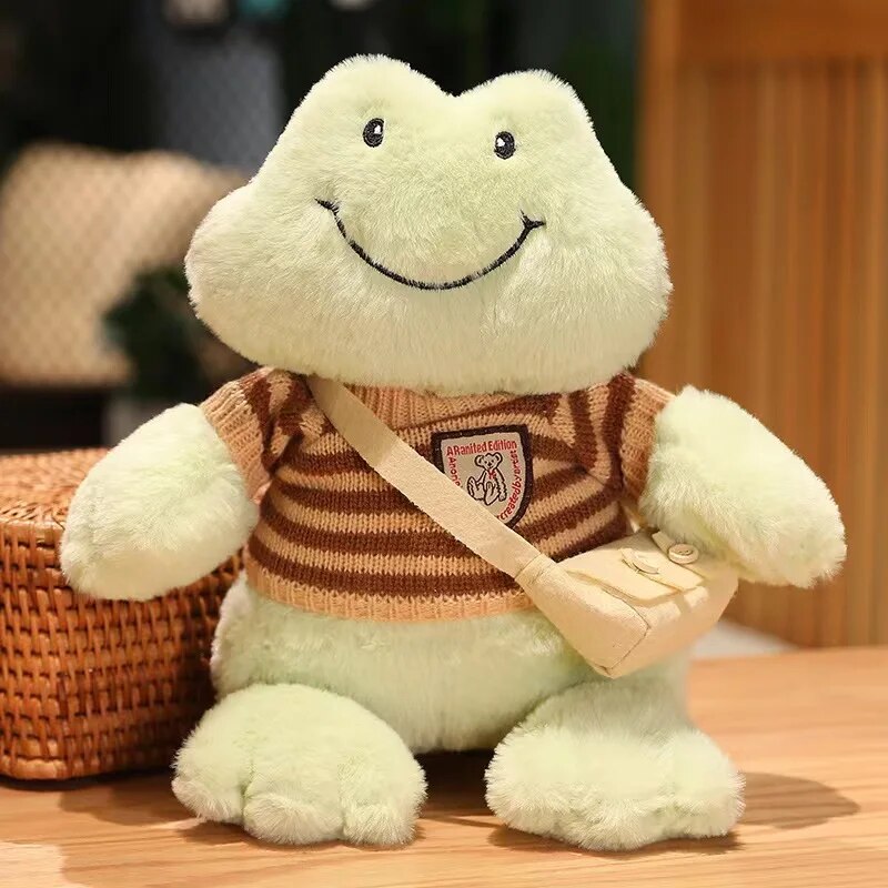 Smiling Frog Plush Toy 36cm Cute Doll Soft Comfort Companion Animal Filling Doll Throwing Plush Toys Good Gift ShopOnlyDeal