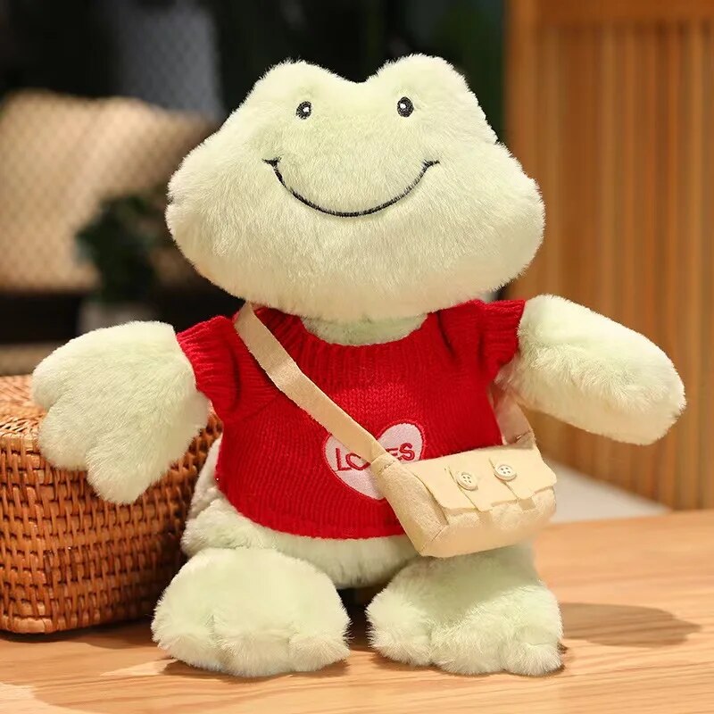 Smiling Frog Plush Toy 36cm Cute Doll Soft Comfort Companion Animal Filling Doll Throwing Plush Toys Good Gift ShopOnlyDeal