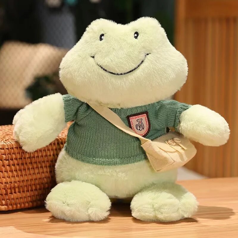 Smiling Frog Plush Toy 36cm Cute Doll Soft Comfort Companion Animal Filling Doll Throwing Plush Toys Good Gift ShopOnlyDeal