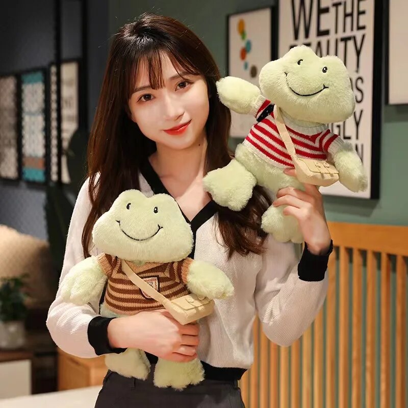 Smiling Frog Plush Toy 36cm Cute Doll Soft Comfort Companion Animal Filling Doll Throwing Plush Toys Good Gift ShopOnlyDeal