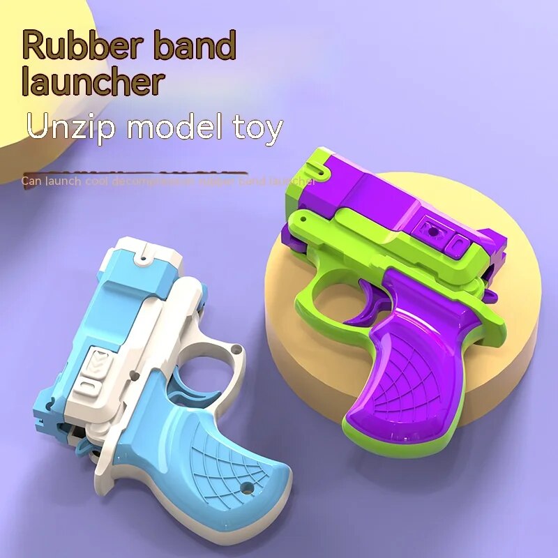 Rubber Band Firing Toy Gun 3D Gravity Model Gun Mini 1911 Toy Gun Luminous Transparent Shell Trendy Toys Gift Dropshipping ShopOnlyDeal