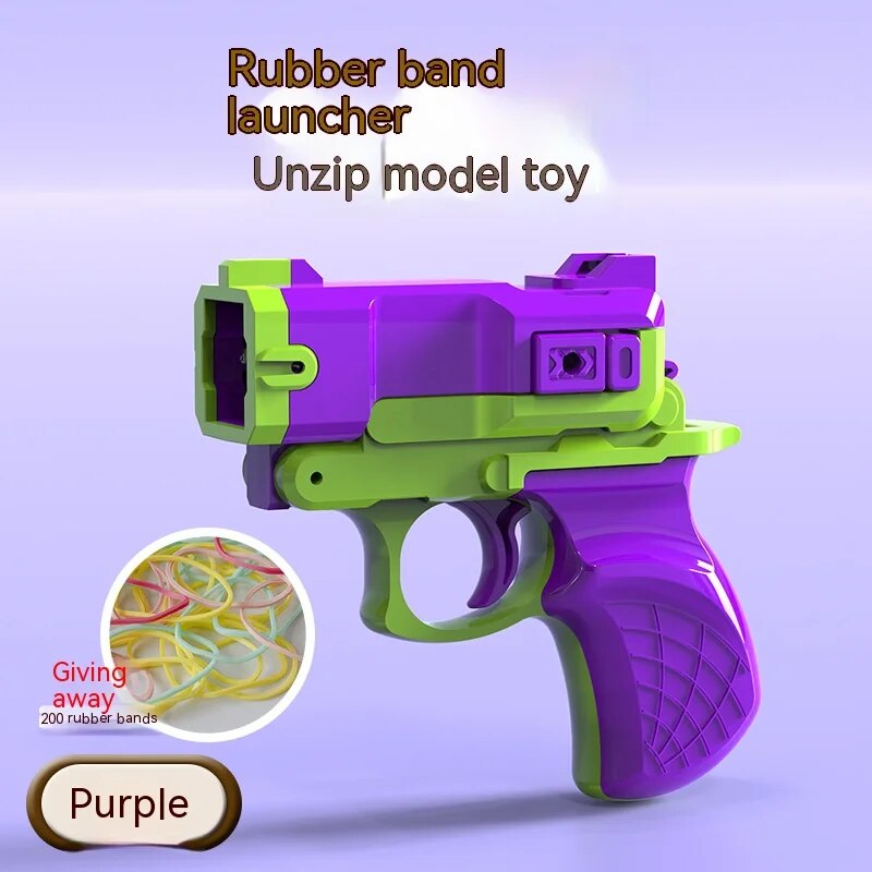 Rubber Band Firing Toy Gun 3D Gravity Model Gun Mini 1911 Toy Gun Luminous Transparent Shell Trendy Toys Gift Dropshipping ShopOnlyDeal