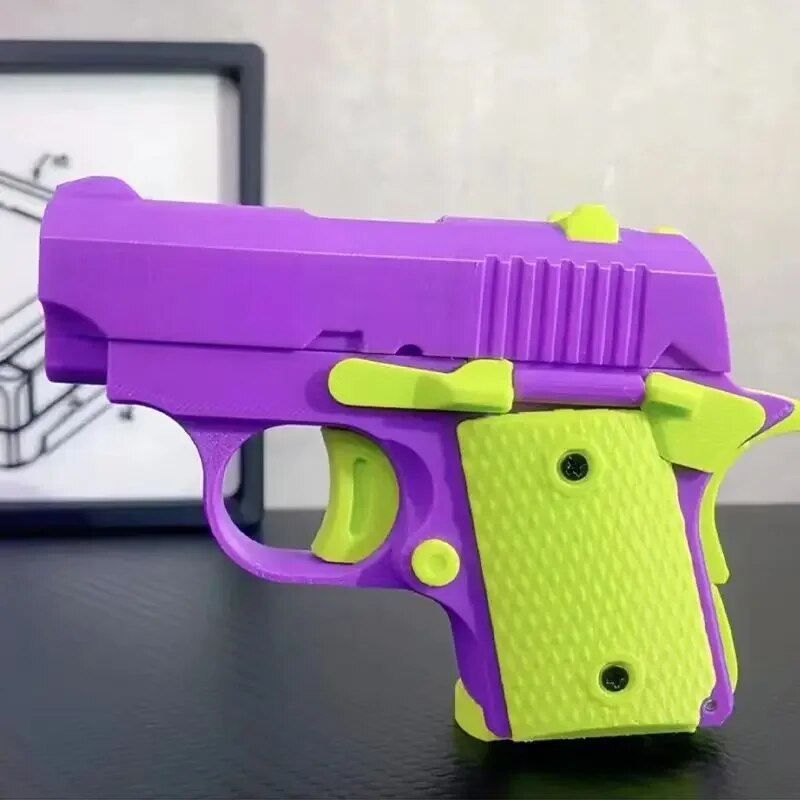 Rubber Band Firing Toy Gun 3D Gravity Model Gun Mini 1911 Toy Gun Luminous Transparent Shell Trendy Toys Gift Dropshipping ShopOnlyDeal