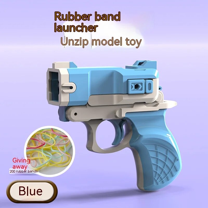 Rubber Band Firing Toy Gun 3D Gravity Model Gun Mini 1911 Toy Gun Luminous Transparent Shell Trendy Toys Gift Dropshipping ShopOnlyDeal