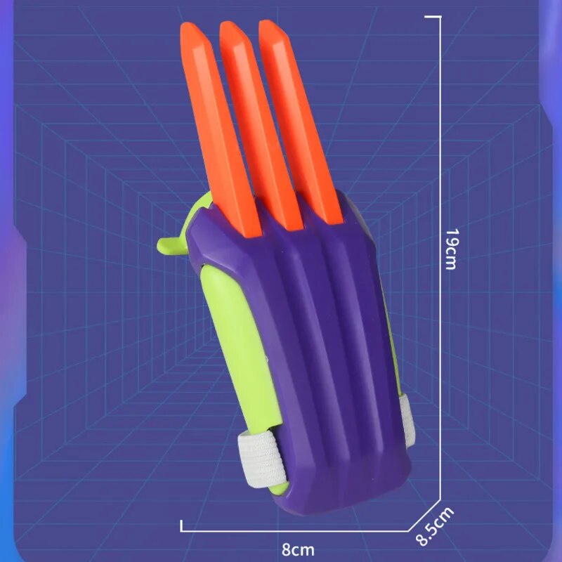 3D Printed Claw Toy Plastic Wolf Claw Superhero Weapon Knife Model Decompression Toys Cosplay Parent-child Game Birthday Creative Gifts ShopOnlyDeal