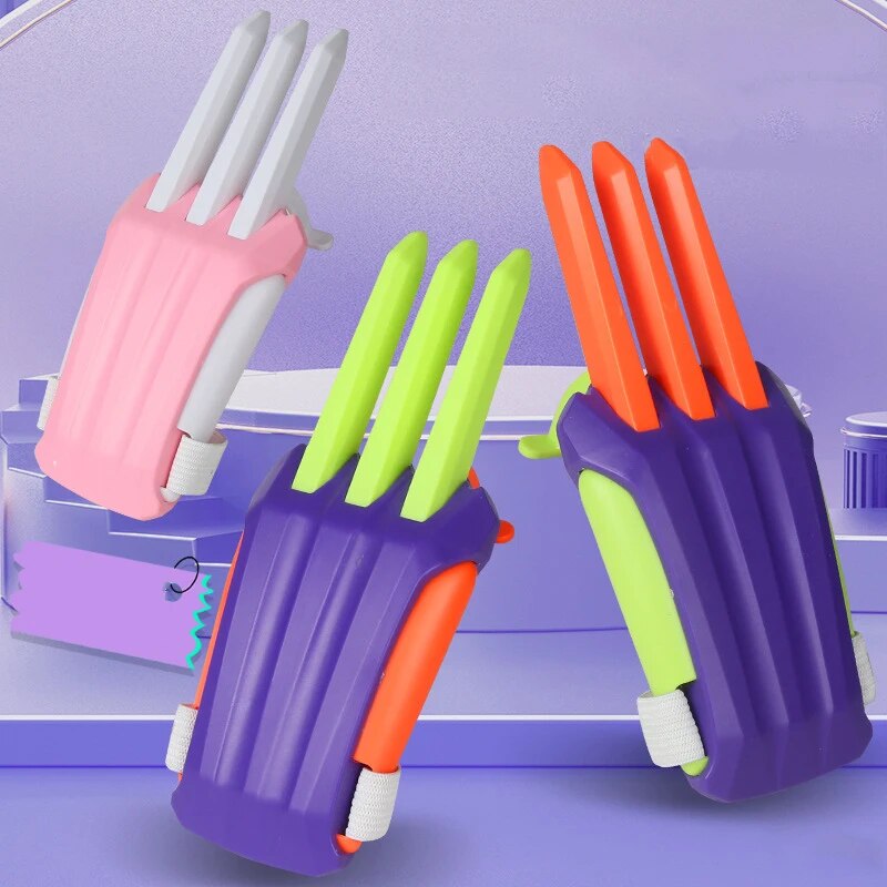 3D Printed Claw Toy Plastic Wolf Claw Superhero Weapon Knife Model Decompression Toys Cosplay Parent-child Game Birthday Creative Gifts ShopOnlyDeal