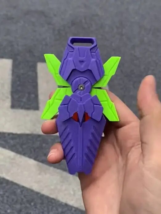 3D Printing Gravity Shield Green Purple Cub Jumping Small Radish Mini Model Pendant Push Card Decompression Toy Drop shipping ShopOnlyDeal