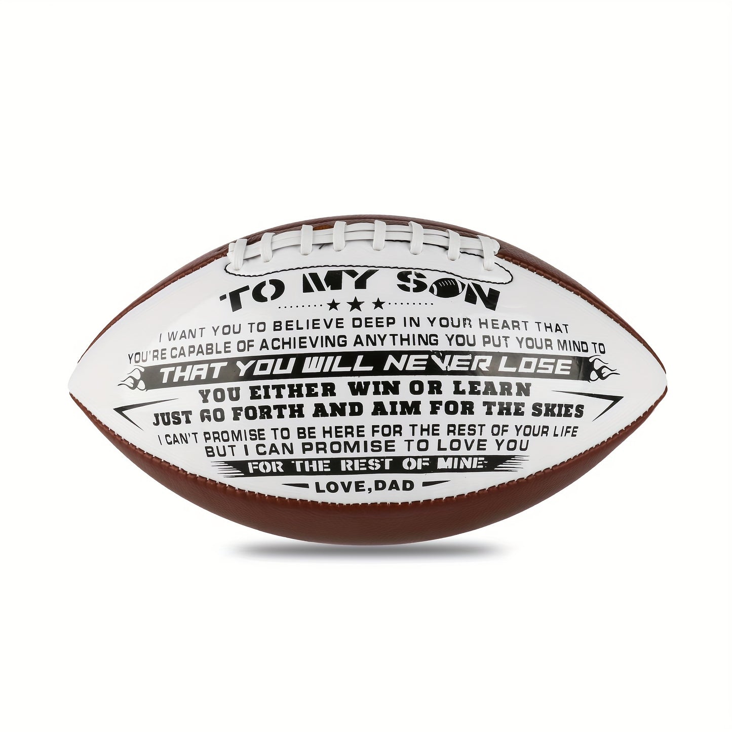 To My Son Print Footballs For Outdoor Training And Recreational Play With Official Standard Size, Birthday Gift For Son, Super Foot Bowl Goods - Temu ShopOnlyDeal