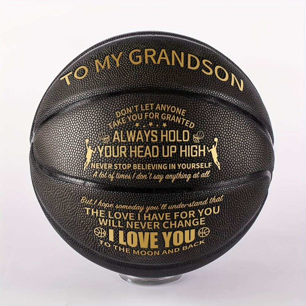 To My Grandson A Special Basketball To Show Your Grandson How Much You Love Them - Perfect Gift, International Standard Size(with A Pump) - Temu ShopOnlyDeal