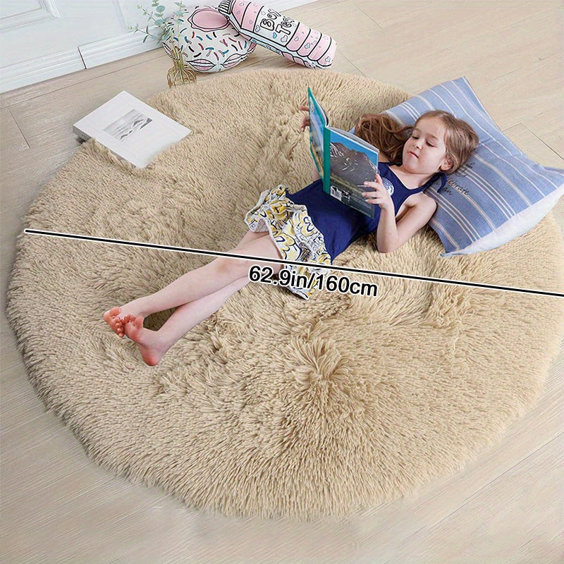 Warm Soft And Fluffy Shaggy Rug - Non-slip And Waterproof - Perfect For Living Room, Bedroom, Nursery, Game Room, Dormitory, Carpet - Teenage Room Decoration And Room Decor (4'x4') - Temu ShopOnlyDeal