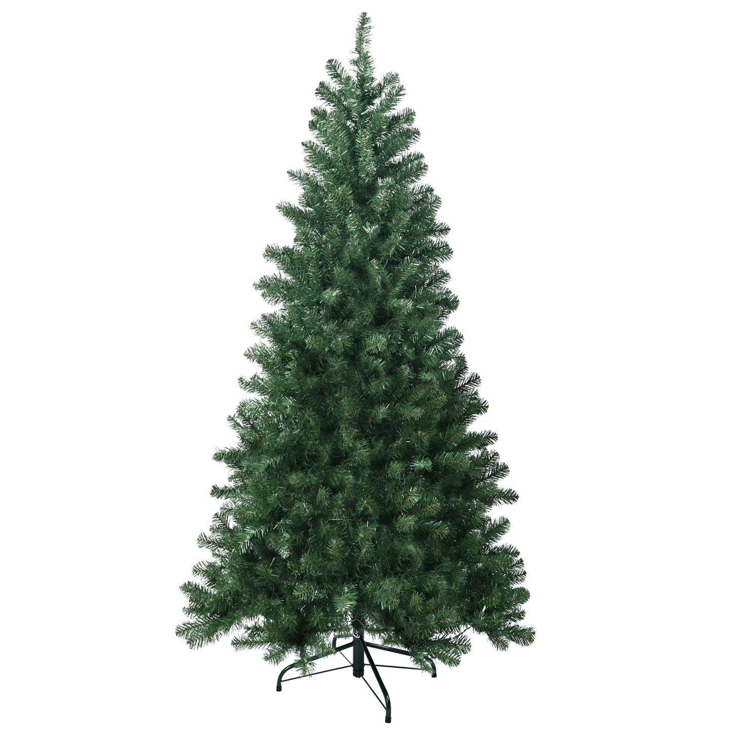4/5/6/7/7.5/8/9FT Artificial Christmas Tree 1200 Branch Tips PVC Holiday Decoration Xmas Tree with Sturdy Metal Stand NO Light ShopOnlyDeal