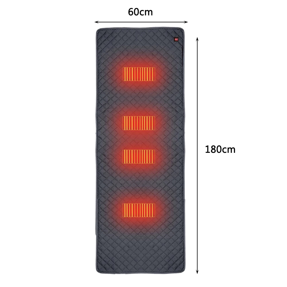 4/5/7 Zones USB Heating Sleeping Mat Camping Sleeping Mattress Insulation 3-Level Adjustable Electric Heated Mats Outdoor Suppli ShopOnlyDeal