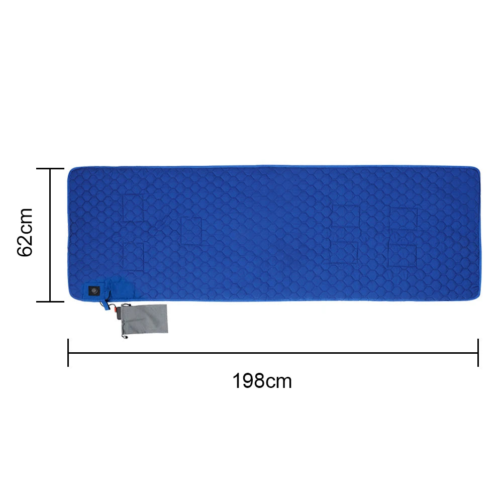 4/5/7 Zones USB Heating Sleeping Mat Camping Sleeping Mattress Insulation 3-Level Adjustable Electric Heated Mats Outdoor Suppli ShopOnlyDeal