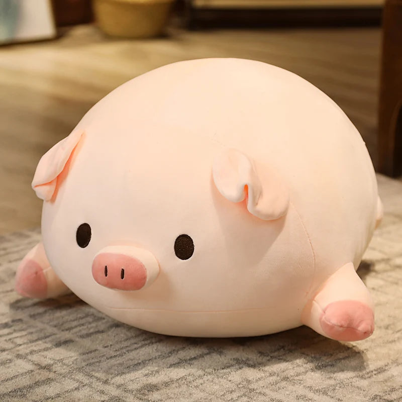40/50/60/80cm Squish Pig Stuffed Doll Lying Plush Piggy Toy Animal Soft Plushie Pillow Cushion Kids Baby Comforting Gift LJXY Store