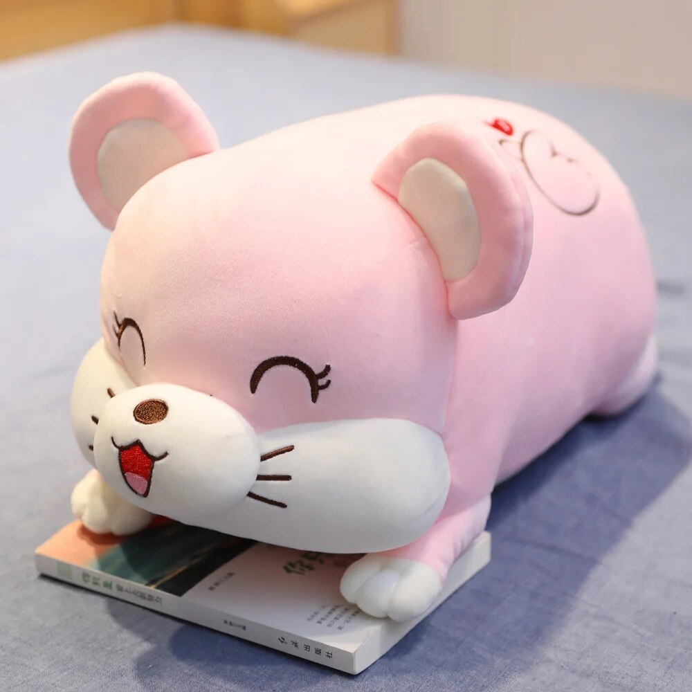 40-90 cm Soft Love Pig Mouse Hamster Plush Pillow Stuffed Cute Animal Cushion Chinese Pig Mouse Toy Doll Birthday Gift Kid LUFEN Store