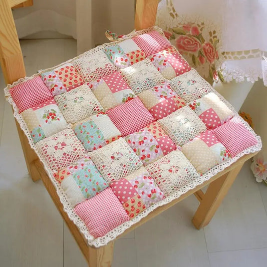 Flower Style Square Cotton 40X40cm Seat Cushion Sofa Car Mat Home Kitchen Chair Sit Pad Mat Pillows Home Decor ShopOnlyDeal