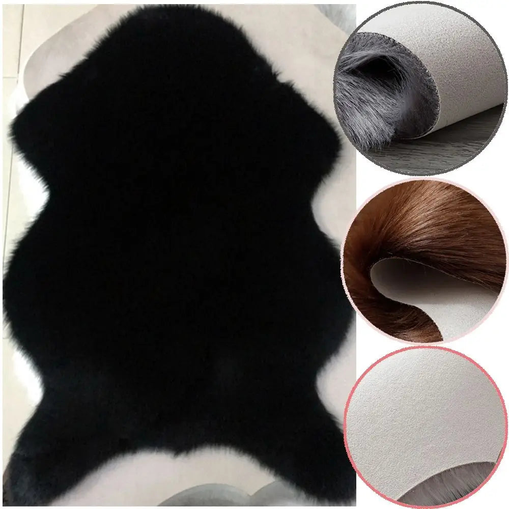 Plush Carpet Soft Sheepskin Bedroom Carpet Imitation Wool Pad Long Hair Bedside Mat Sofa Cushion Rugs Fur Carpet ShopOnlyDeal