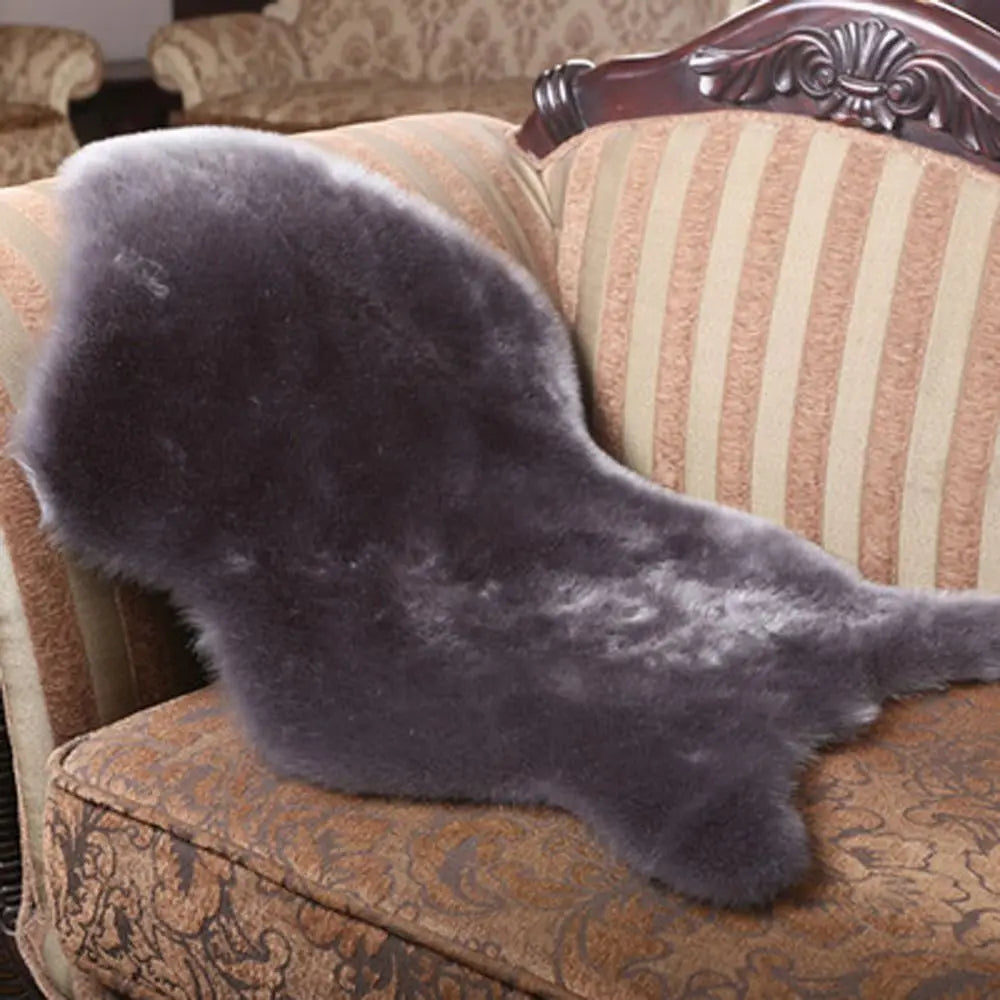 Plush Carpet Soft Sheepskin Bedroom Carpet Imitation Wool Pad Long Hair Bedside Mat Sofa Cushion Rugs Fur Carpet ShopOnlyDeal