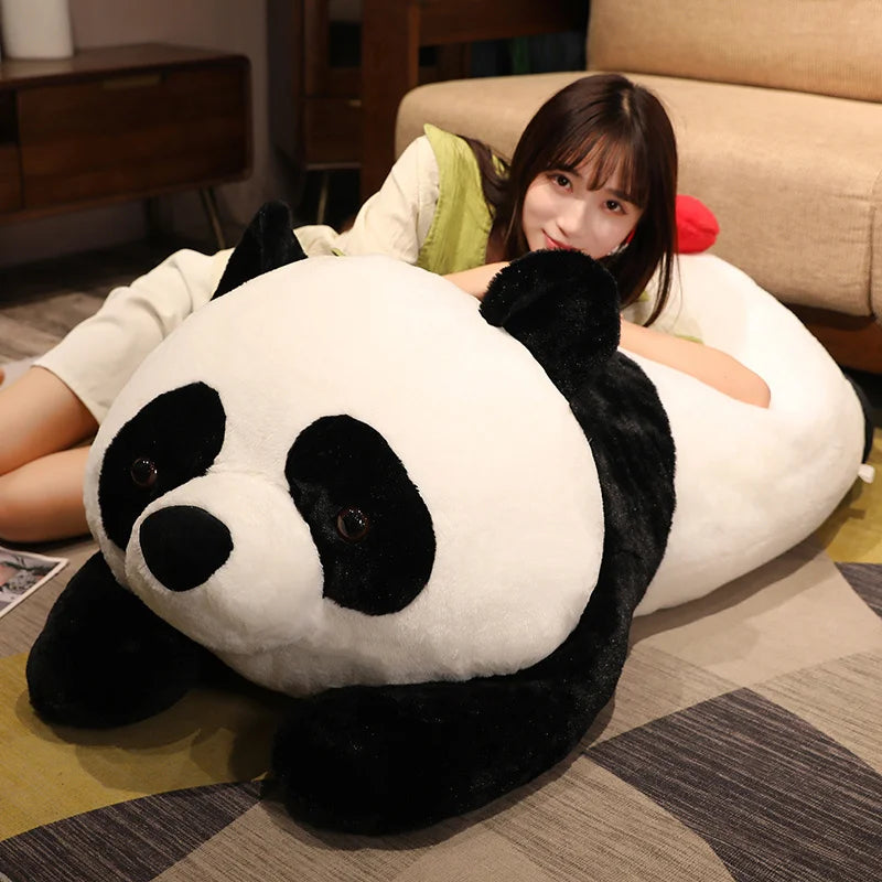 Giant Plush Panda Cute Fat With Heart Toy 45/60/90cm Animal Bear Pillow Stuffed Plushie Kids Sleeping Peluche For Friends Gift ShopOnlyDeal