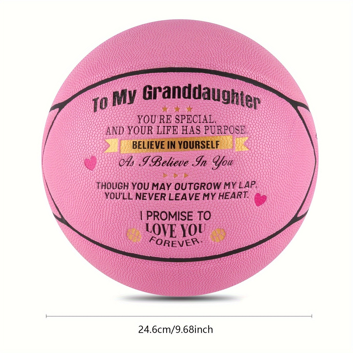 To My Granddaughter Christmas Basketball Gift - Engraved Leather Basketball Gifts For Birthday Graduation Christmas - Size 7 (with Pump) - Temu ShopOnlyDeal