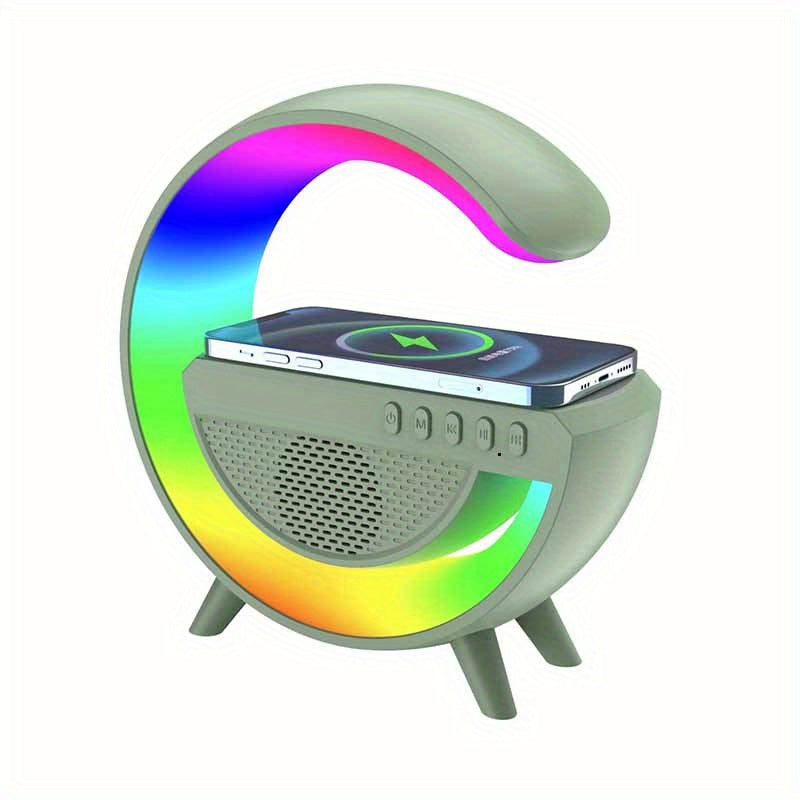 Colorful Nightlight Wireless Phone Charger With Speaker - Perfect Gift! ShopOnlyDeal