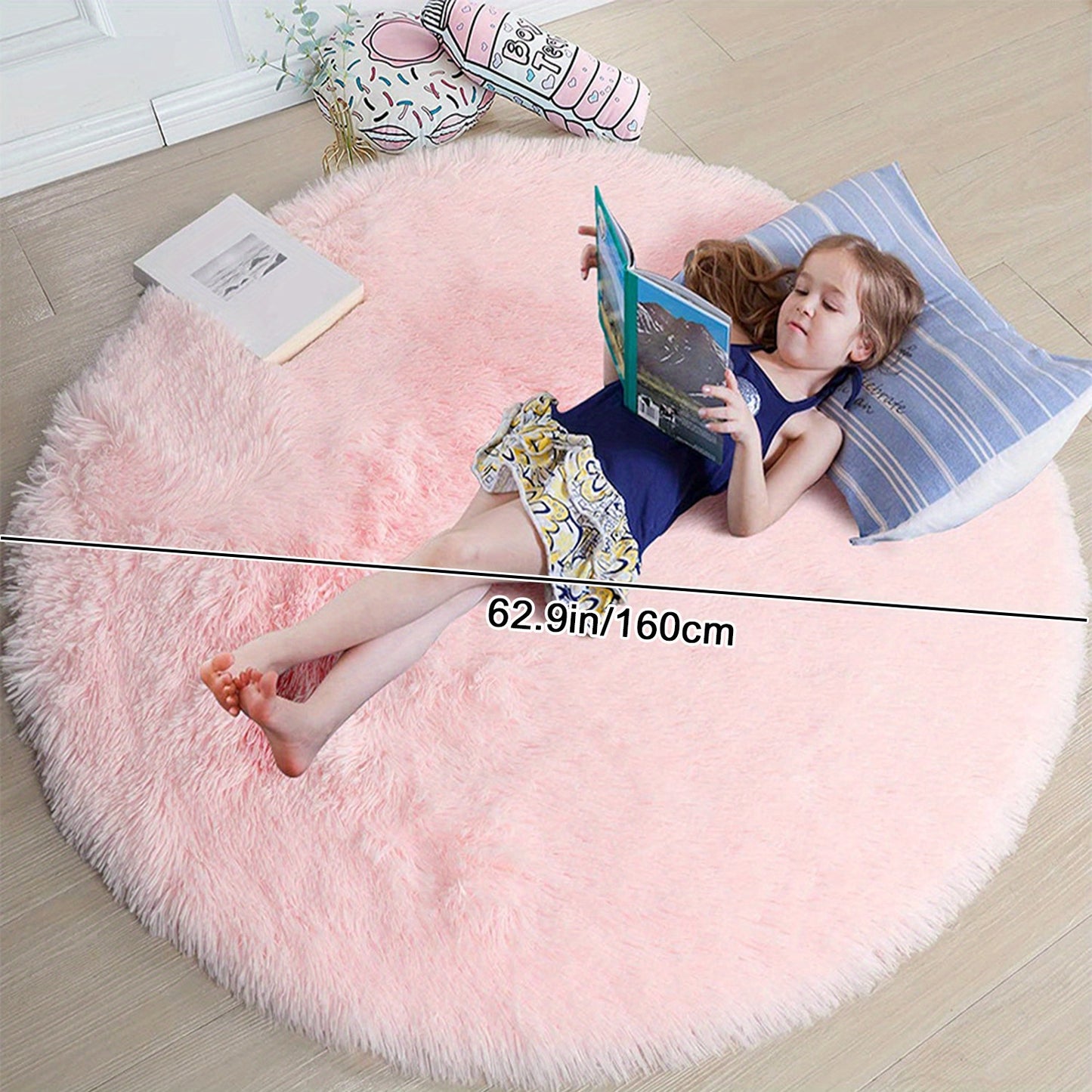 Warm Soft And Fluffy Shaggy Rug - Non-slip And Waterproof - Perfect For Living Room, Bedroom, Nursery, Game Room, Dormitory, Carpet - Teenage Room Decoration And Room Decor (4'x4') - Temu ShopOnlyDeal