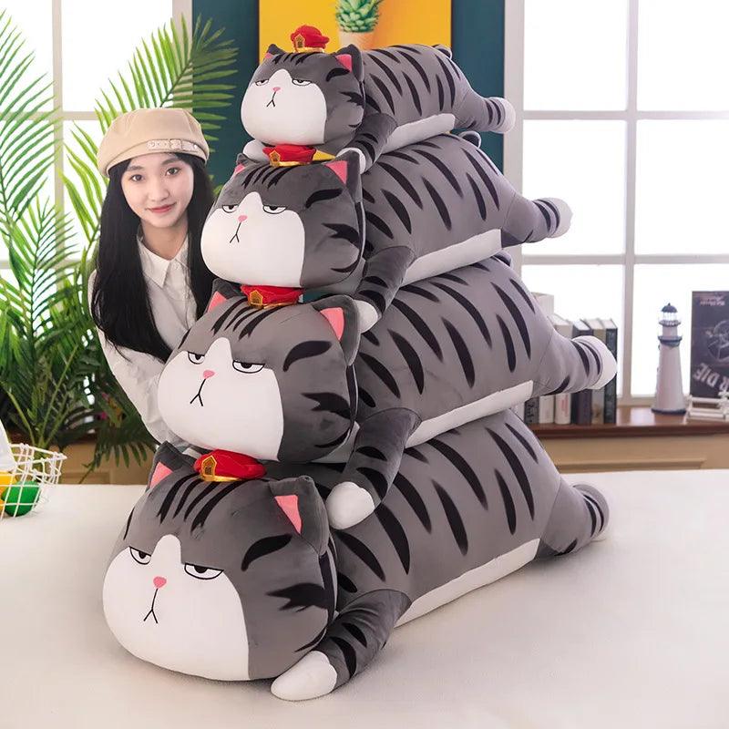 Dog & Cat Pillow 50-100cm Big Long Live My Emperor Cat Bazaar Black Dog Pillow Kawaii Plush Toy Cartoon Animal Stuffed Doll Cushion Gift for Kids ShopOnlyDeal