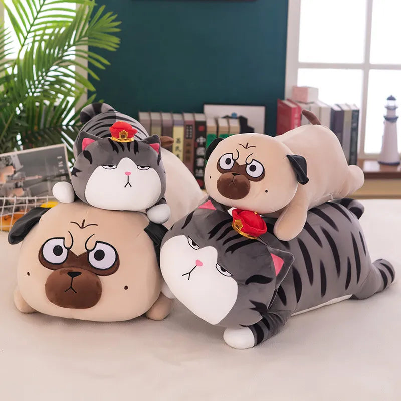 Dog & Cat Pillow 50-100cm Big Long Live My Emperor Cat Bazaar Black Dog Pillow Kawaii Plush Toy Cartoon Animal Stuffed Doll Cushion Gift for Kids ShopOnlyDeal