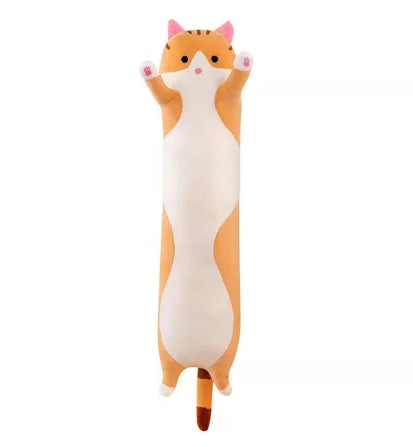 50-150cm Pink Giant Long Soft Cushion Lying Cat Plush Toys Stuffed Popular Birthday Gifts Girls Kid's Present Child ShopOnlyDeal