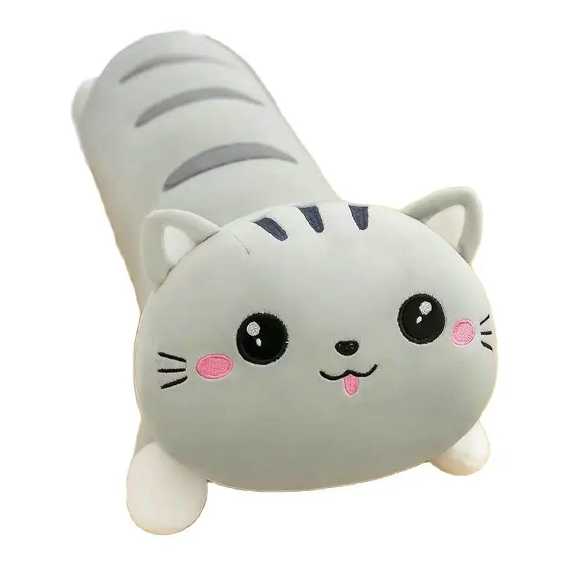 50-150cm Pink Giant Long Soft Cushion Lying Cat Plush Toys Stuffed Popular Birthday Gifts Girls Kid's Present Child ShopOnlyDeal