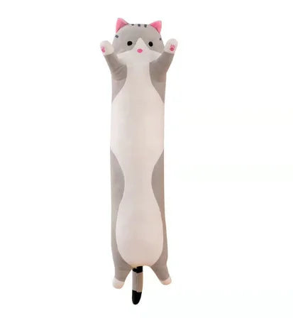 50-150cm Pink Giant Long Soft Cushion Lying Cat Plush Toys Stuffed Popular Birthday Gifts Girls Kid's Present Child ShopOnlyDeal