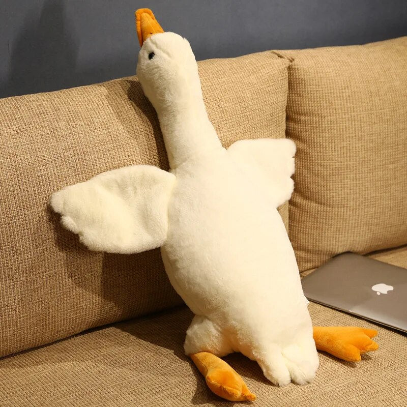 Giant Duck Plush Toys 50-190cm Fluffy Sleep Pillow Cute Animal Stuffed Swan Goose Soft Dolls Floor Mat Kids Girls Birthday Gift ShopOnlyDeal