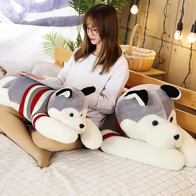 Husky Toys 50-200cm Best Christmas Gift Huge Plush Dog High Quality Simulation Dog Husky Pillow for Children Gifts ShopOnlyDeal