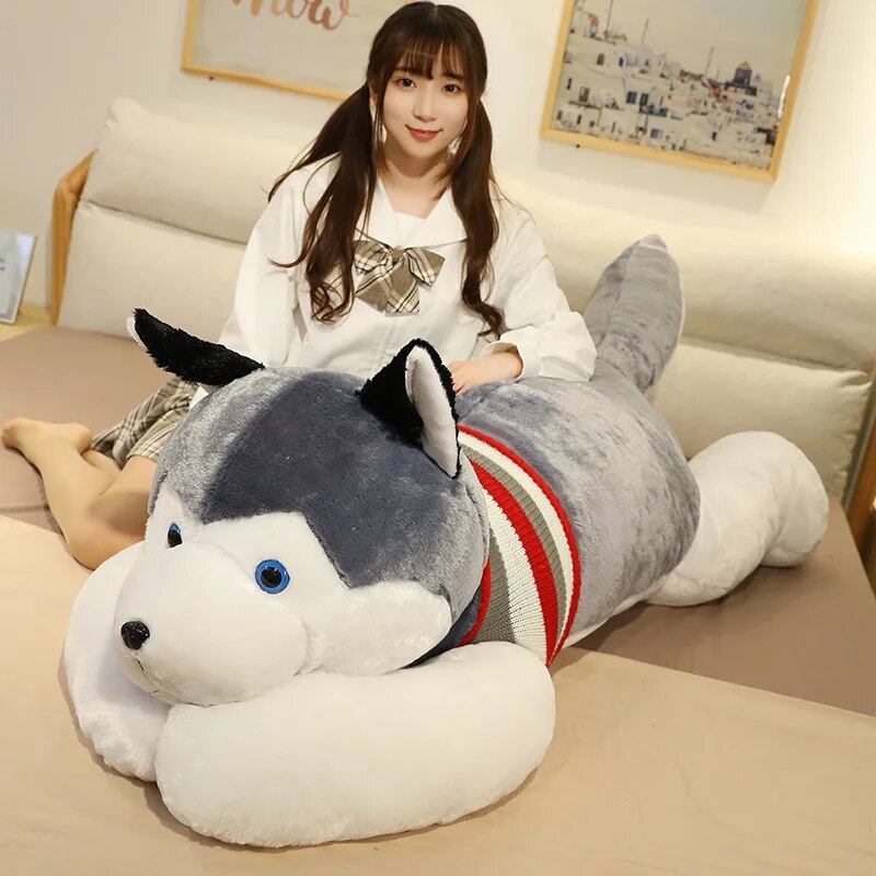 Husky Toys 50-200cm Best Christmas Gift Huge Plush Dog High Quality Simulation Dog Husky Pillow for Children Gifts ShopOnlyDeal