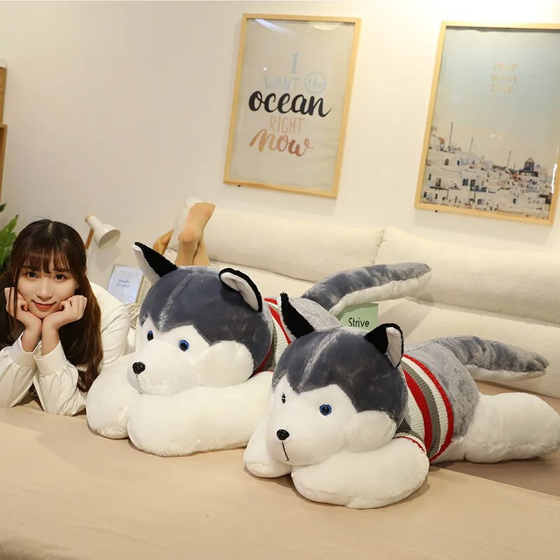 Husky Toys 50-200cm Best Christmas Gift Huge Plush Dog High Quality Simulation Dog Husky Pillow for Children Gifts ShopOnlyDeal