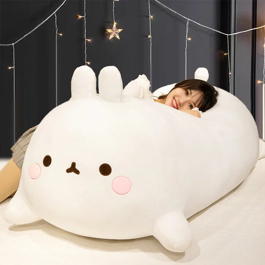 50/80cm Large Kawaii Stuffed Rabbit Plush Toy Soft Toys Cushion Bunny Kid Pillow Doll Birthday Gifts for Kids Hiatema Official Store