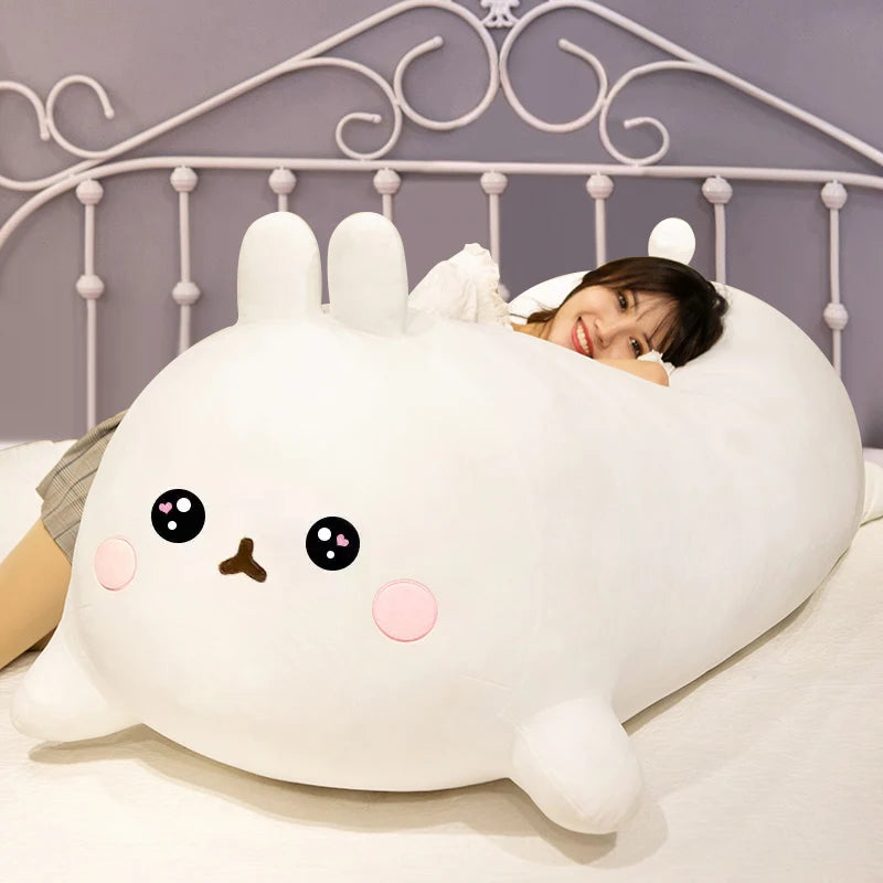 50/80cm Large Kawaii Stuffed Rabbit Plush Toy Soft Toys Cushion Bunny Kid Pillow Doll Birthday Gifts for Kids Hiatema Official Store