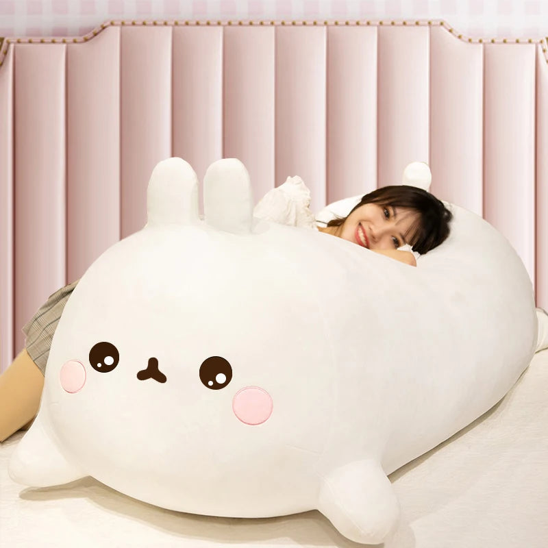 50/80cm Large Kawaii Stuffed Rabbit Plush Toy Soft Toys Cushion Bunny Kid Pillow Doll Birthday Gifts for Kids Hiatema Official Store