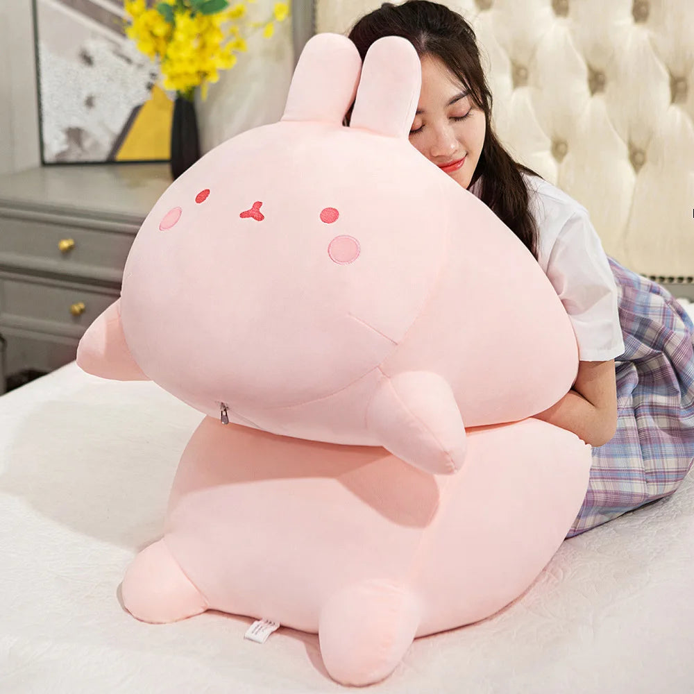 50/80cm Large Kawaii Stuffed Rabbit Plush Toy Soft Toys Cushion Bunny Kid Pillow Doll Birthday Gifts for Kids Hiatema Official Store