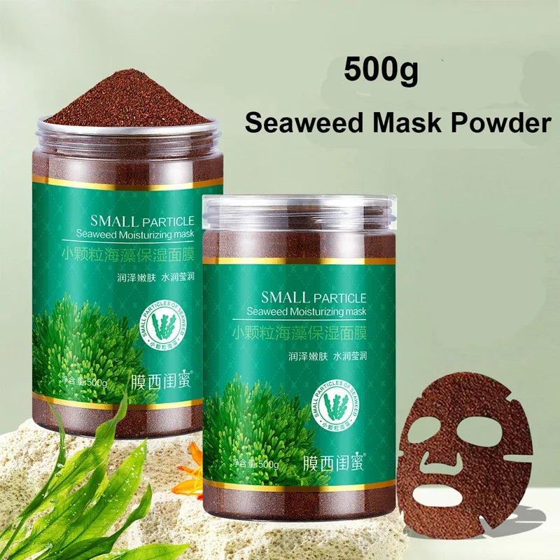 500g Milk Seaweed Jelly Mask Powder Small Particles marine algae Moisturizing Mask Mud Meticulous Shrink Pores Skin Care Product ShopOnlyDeal