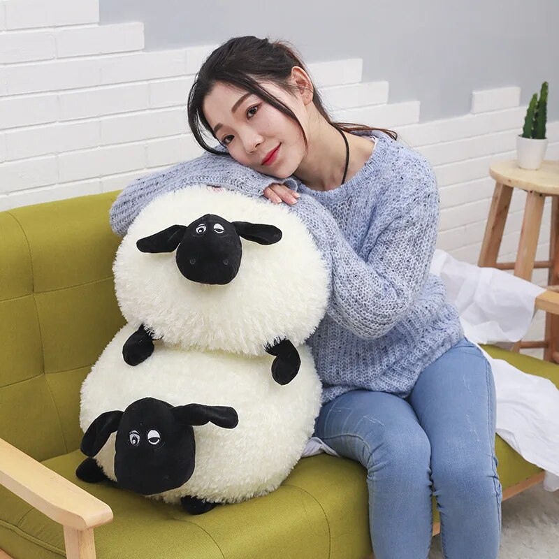 Plush Sheep 50cm PP Cotton Cartoon Soft Toys Stuffed Animal Sheep Dolls Valentine's Day Christmas Gifts Toys for Children Girl ShopOnlyDeal