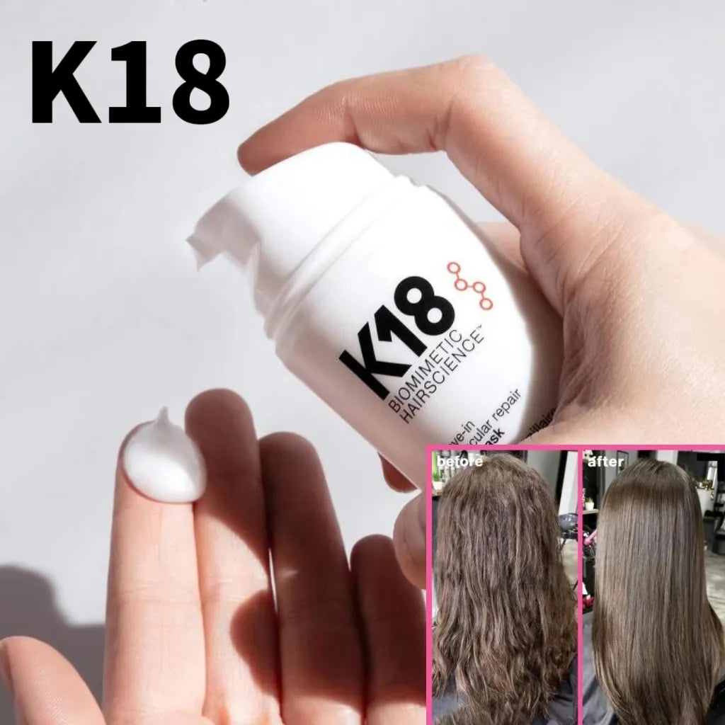 50ml K18 Leave-In Molecular Repair Hair Mask Damage Restore Soft hair Deep Repair Keratin & Scalp Treatment Hair Care Condition Girl Beauty Makeup Store