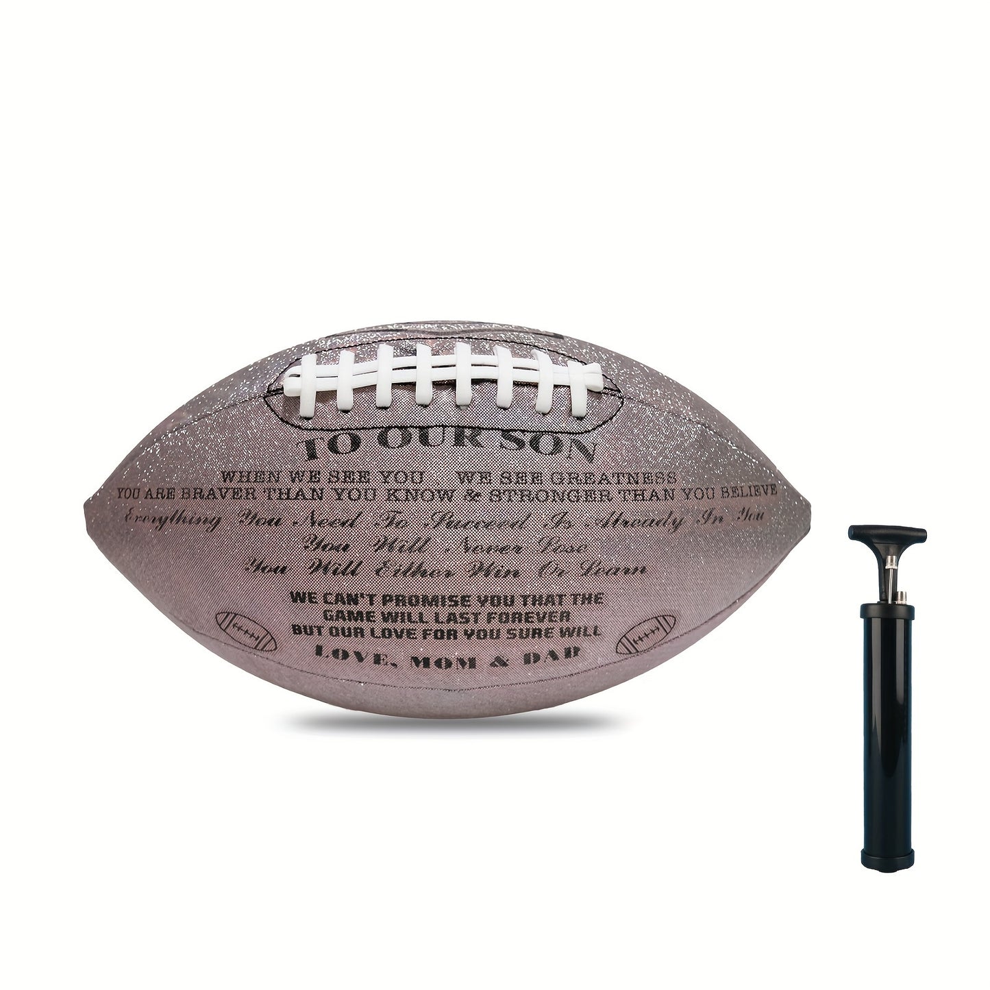 American Football, Glitter Christmas Gifts - To Our Son From Mom And Dad - Size 9 For Outdoor Training And Recreational Play - Temu ShopOnlyDeal