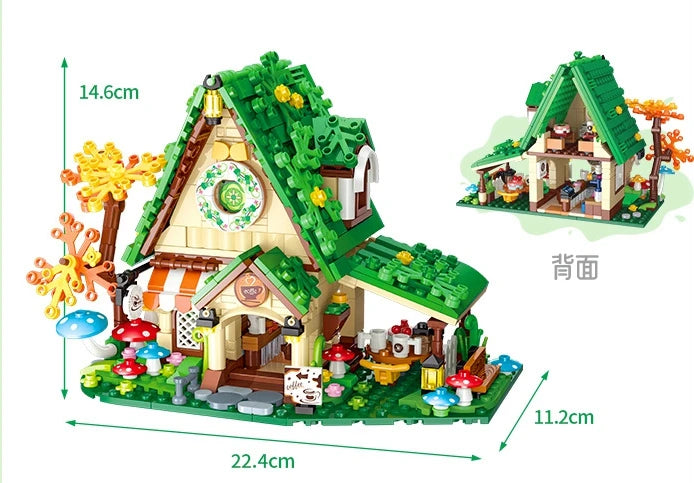Christmas Dream House Puzzle 546-547PCS Windmill House Building Blocks DIY Doll House Newyear Halloween Decoration Bricks For Children Gifts ShopOnlyDeal