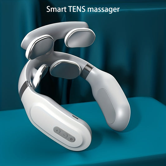 Portable Smart Massager Wireless U-shaped Tens Ems Pulse 2024 High Quality Heated Cervical Massager - Relieve Neck & Shoulder Pain With Four-head Heating And 16gear For Cervical Spine Care And Massage - Temu ShopOnlyDeal