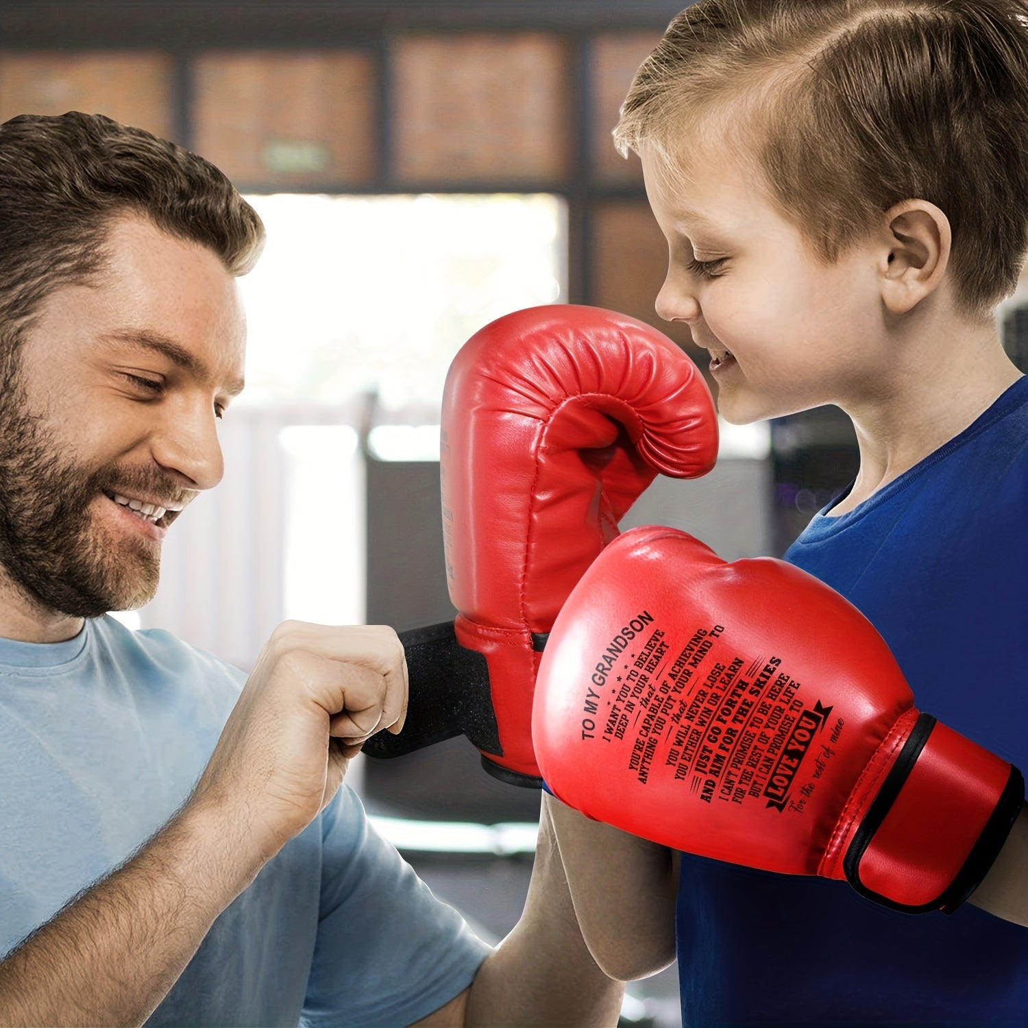 To My Grandson Engraved Boxing Gloves, Boxing Training Gloves, Kickboxing Gloves, Fighting Gloves, Perfect Birthday Christmas Gift For Grandson - Temu ShopOnlyDeal