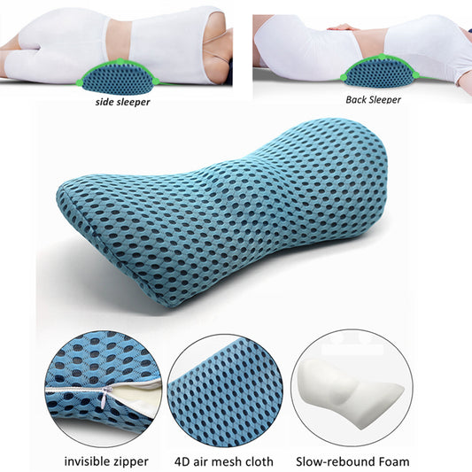 Lumbar Support Pillow For Side Sleepers Pregnancy Relieve Hip Coccyx Sciatica Pain Machine Chair Back Cushion Waist Car Seat ShopOnlyDeal